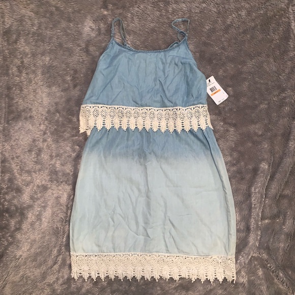 Jessica Simpson Dresses & Skirts - Light jean colored Jessica Simpson dress
